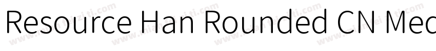 Resource Han Rounded CN Medium字体转换